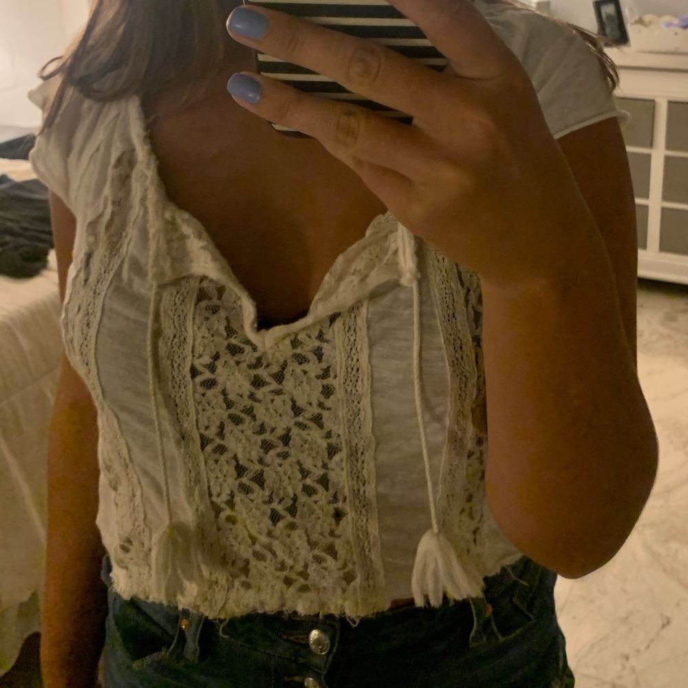Lace crop top